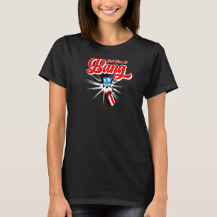 Womens Just Here To Bang 4th Of July Fireworks Fo T-Shirt