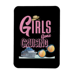 Womens Jute Hat Girls Gone Cruising Magnet