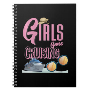 Womens Jute Hat Girls Gone Cruising Notebook