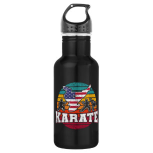 Women's Karate - Girls Martial Arts USA Flag 532 Ml Water Bottle