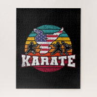 Women's Karate - Girls Martial Arts USA Flag