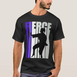 Womens Karate Pink Fierce Birthday Coach Competiti T-Shirt