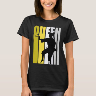 Womens Karate Queen Mauve Birthday Coach Competiti T-Shirt