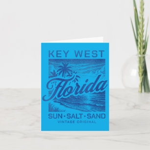Womens Key West Florida Keys Beach Sun Salt Sand Card