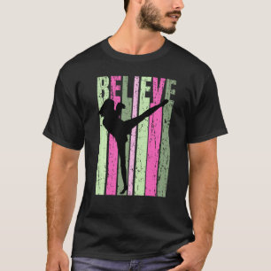 Womens Kickboxer Kickboxing Girl Training Kicking T-Shirt