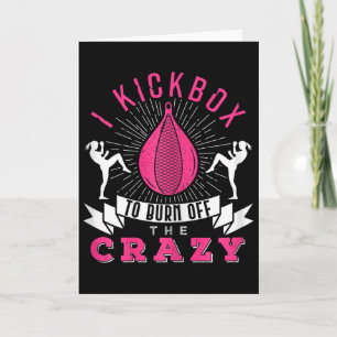 Womens Kickboxing I'd Hit That Kickboxer Boxer Fan Card