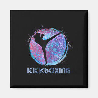 Womens Kickboxing Kickboxer Birthday Silhouette Bl Magnet