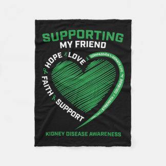 Women's Kids Friend Kidney Disease Awareness Gifts Fleece Blanket