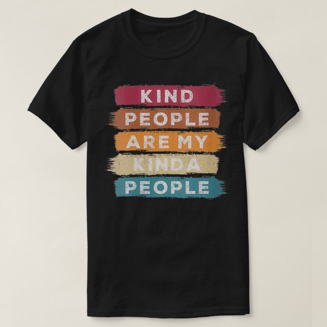 Womens Kind People Are My Kinda People For Teacher T-Shirt (Design Front)
