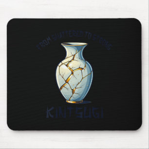 Womens Kintsugi Kintsukuroi Imperfect Japanese Art Mouse Mat