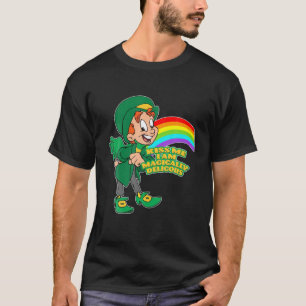 Womens Kiss Me I'm Magically Delicious St Patrick' T-Shirt