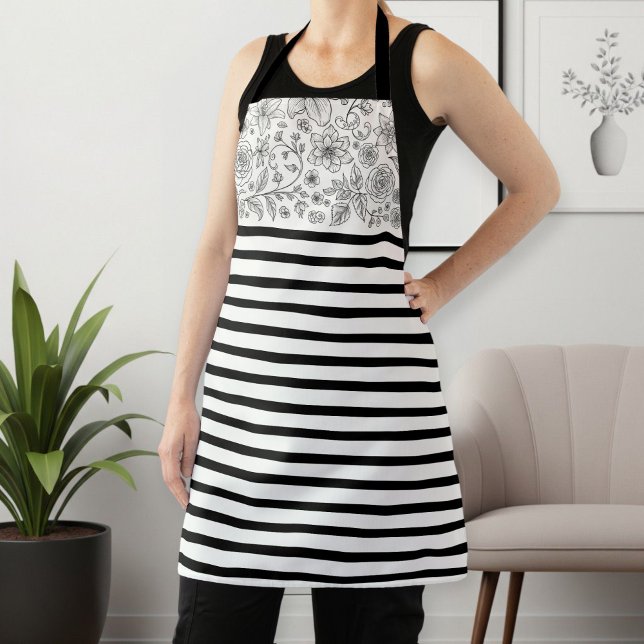 Women's Kitchen Apron with Stylish Pattern  (Creator Uploaded)