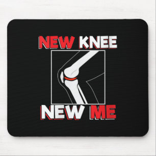 Womens Knee Surgery Recover Quote Gift - New Me V- Mouse Mat