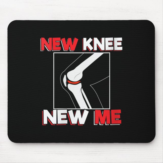 Womens Knee Surgery Recover Quote Gift - New Me V- Mouse Mat (Front)