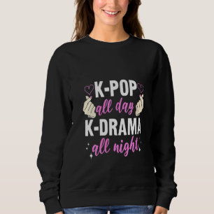Womens Kpop All Day Kdrama All Night South Korea F Sweatshirt