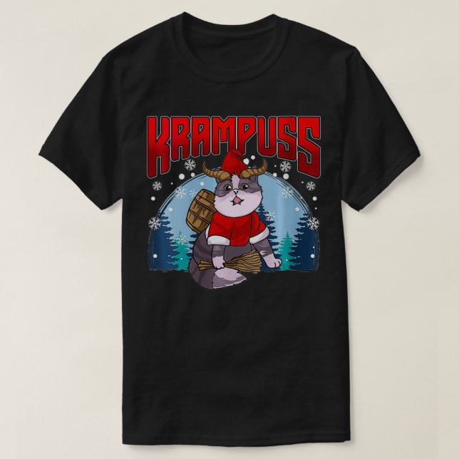 Womens Krampuss  Funny Krampus Cat AntiChristmas K T-Shirt (Design Front)