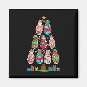 Womens L&d Nurse Christmas Tree Labour And Del Magnet