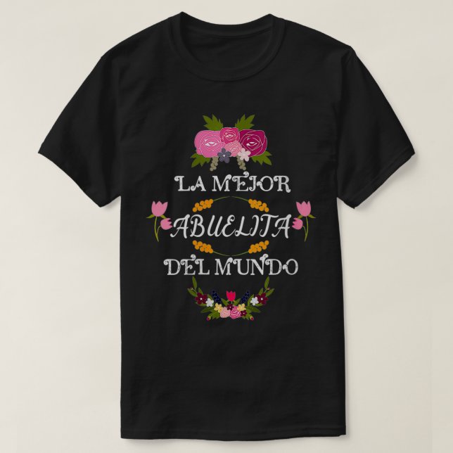 Womens La Mejor Abuelita del Mundo Abuela Grandma  T-Shirt (Design Front)
