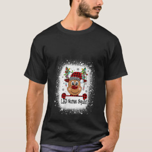 Womens Labor Delivery Nurse Squad Reindeer Nurse C T-Shirt