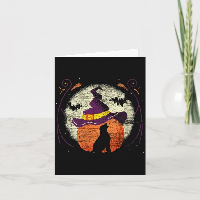 Womens Labrador Halloween Dog Card (Front)