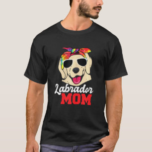 Womens Labrador Mum Pet Owner Tie Dye T-Shirt