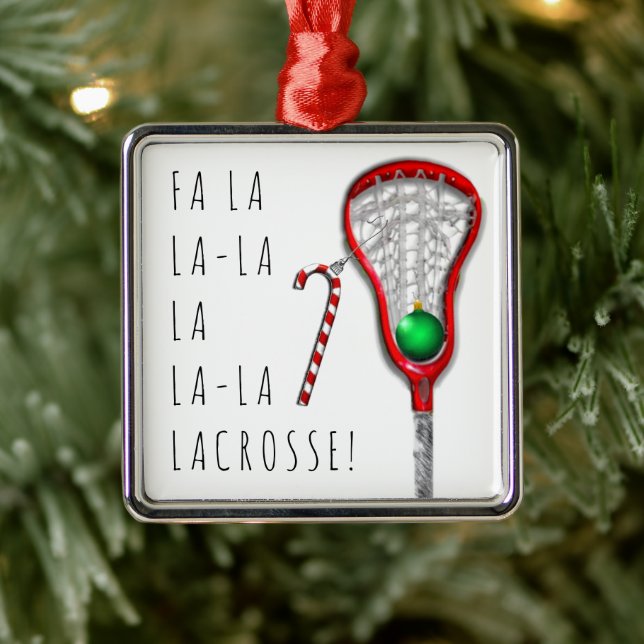 Women's Lacrosse Metal Tree Decoration (Tree)