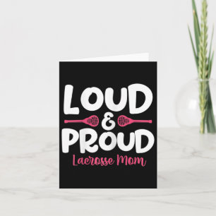 Womens Lacrosse Mum Lax Player Mother Mother's Day Card