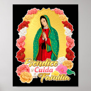 Womens Lady Virgen De Guadalupe Saint Virgin Mary Poster