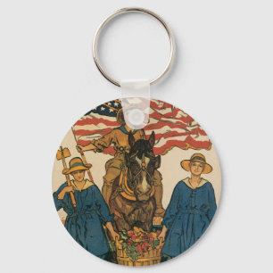 Women's Land Army Key Ring