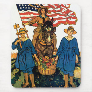 Women's Land Army Mouse Mat