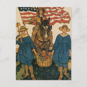 Women's Land Army Postcard