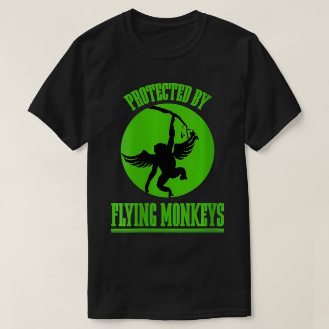 Womens Land of Oz Wicked Witch Get My Flying Monke T-Shirt (Design Front)