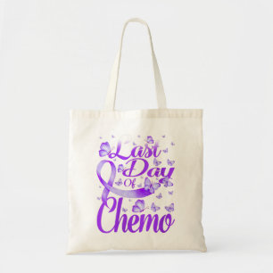 Womens Last Day Of Chemo Hodgkin's Lymphoma Awaren Tote Bag