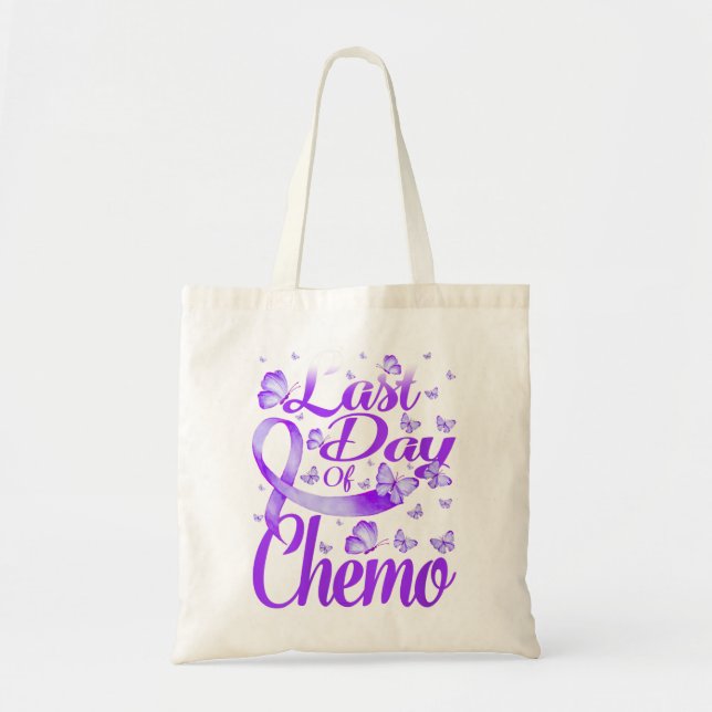Womens Last Day Of Chemo Hodgkin's Lymphoma Awaren Tote Bag (Front)