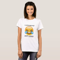 Women's Laughing Out Loud Emoji T-shirt