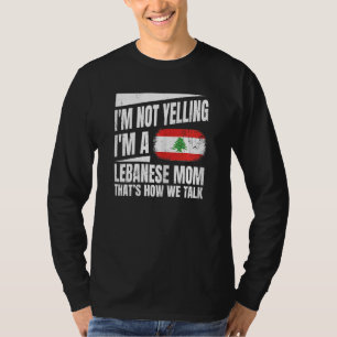 Womens Lebanon Pride For A Proud Lebanese Mum T-Shirt