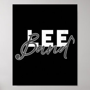 Womens Lee Band Booster New Logo Red Only V-neck  Poster