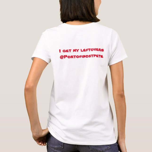 Women's leftovers t-shirt (Back)