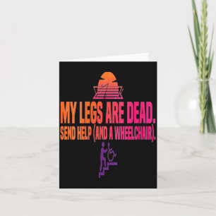 Womens Leg Day Funny Legs Are Government Agencyd Card