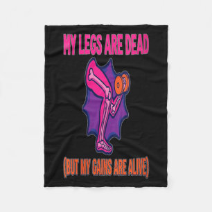 Womens Leg Day Funny Legs Are Government Agencyd Fleece Blanket
