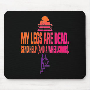 Womens Leg Day Funny Legs Are Government Agencyd Mouse Mat