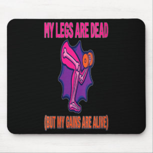 Womens Leg Day Funny Legs Are Government Agencyd Mouse Mat