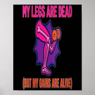 Womens Leg Day Funny Legs Are Government Agencyd Poster
