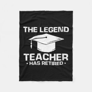 Womens Legendary Mentor Education Retirement Humou Fleece Blanket