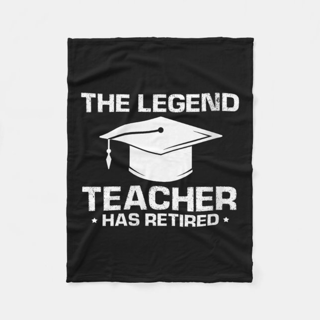 Womens Legendary Mentor Education Retirement Humou Fleece Blanket (Front)
