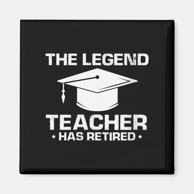 Womens Legendary Mentor Education Retirement Humou Magnet (Front)