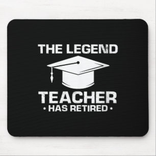 Womens Legendary Mentor Education Retirement Humou Mouse Mat