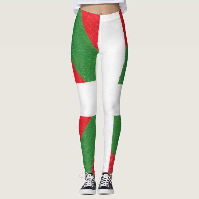Women's Leggings - Basque Flag (Front)