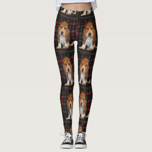 womens leggings Basset hound