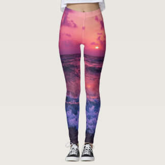 Women's Leggings | Eco Fitness  Purple SunSet